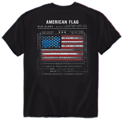Honor the Brave | American Flag Schematic - Tee
