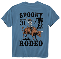 Western Cowboy | spooky rodeo tee blue